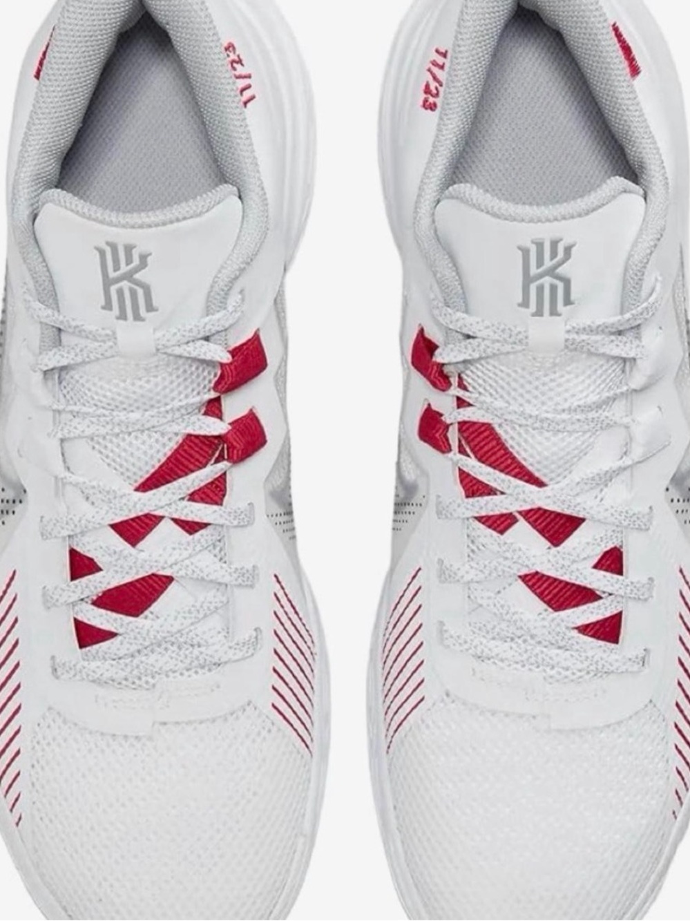 Nike Kids' Sneakers in White with Red Accents
